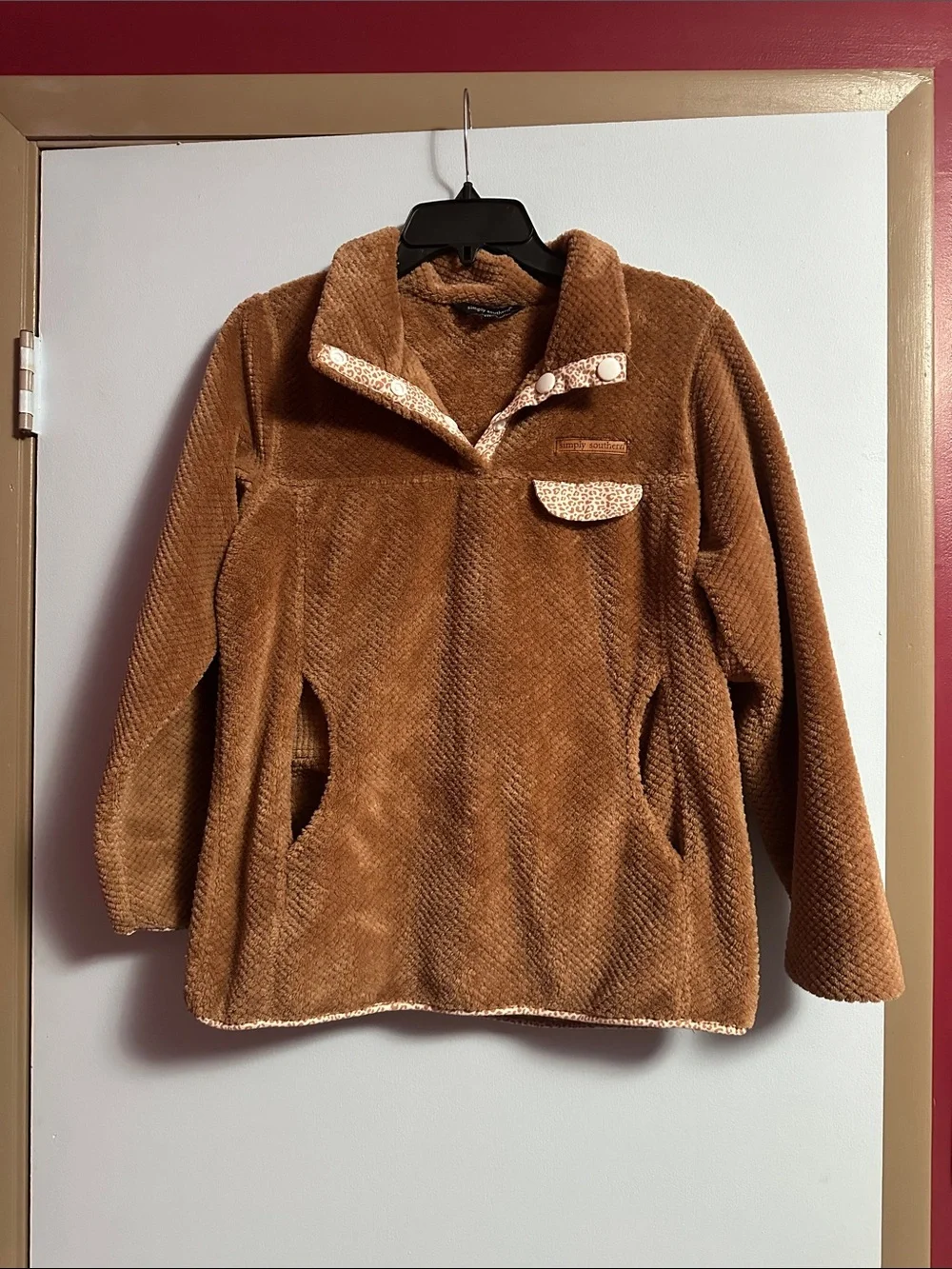 Simply Southern Plush Brown Kids Pullover